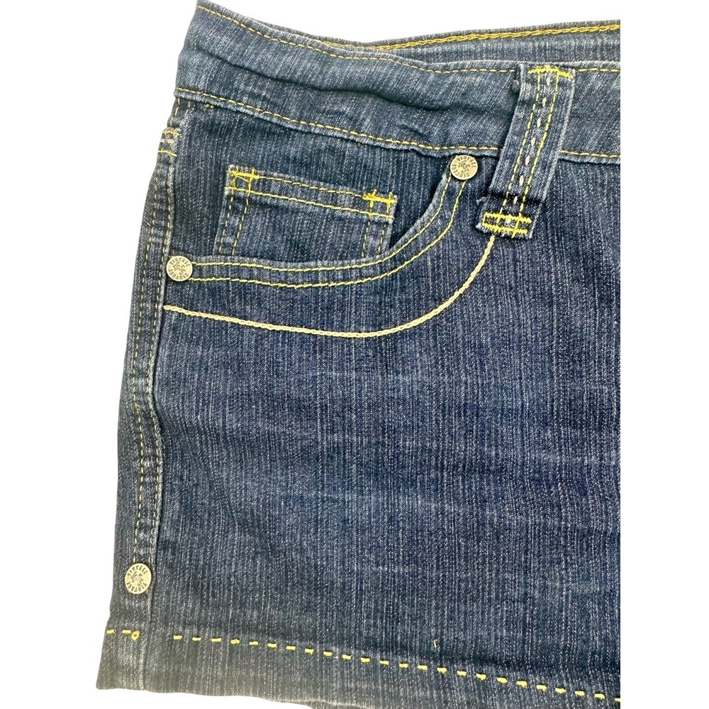 1955 Vintage Premium Brand DARK BLUE JEAN SHORT SHORTS SIZE 9 Women's - Picture 3 of 10